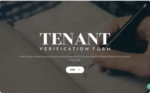Tenant Verification Form Template Tenant Verification Form Template