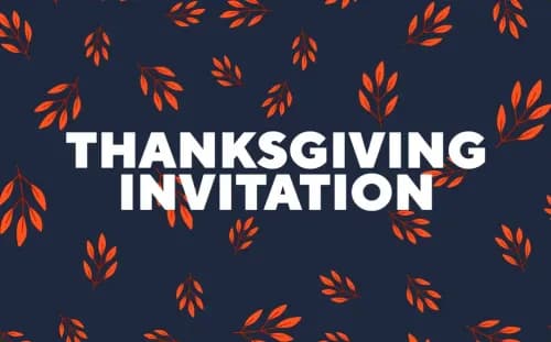 Thanksgiving Invitation Template Thanksgiving Invitation Template