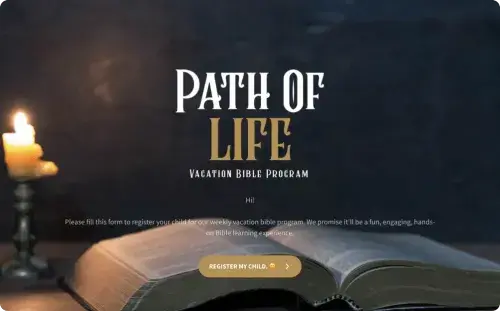 Vacation Bible School Registration Form Template Vacation Bible School Registration Form Template